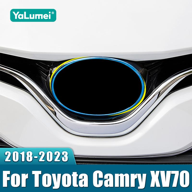 For Toyota Camry XV70 2018 Camry 70 Hybrid Car Front Grille Trim Frame Cover Trim Accessories
