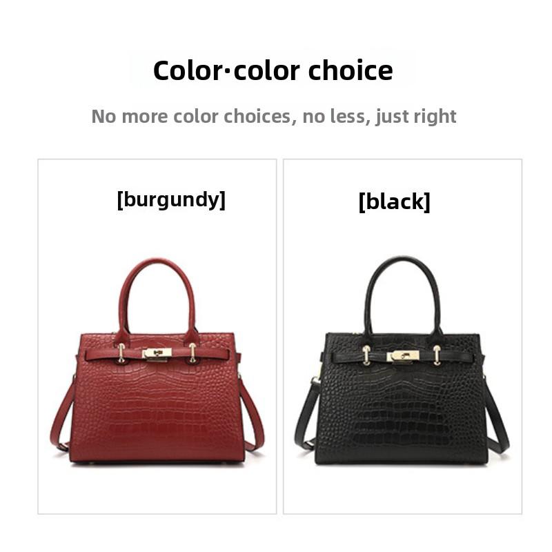 Women's Bag Versatile Bag Large Capacity Middle-aged Women's Leather Handbag