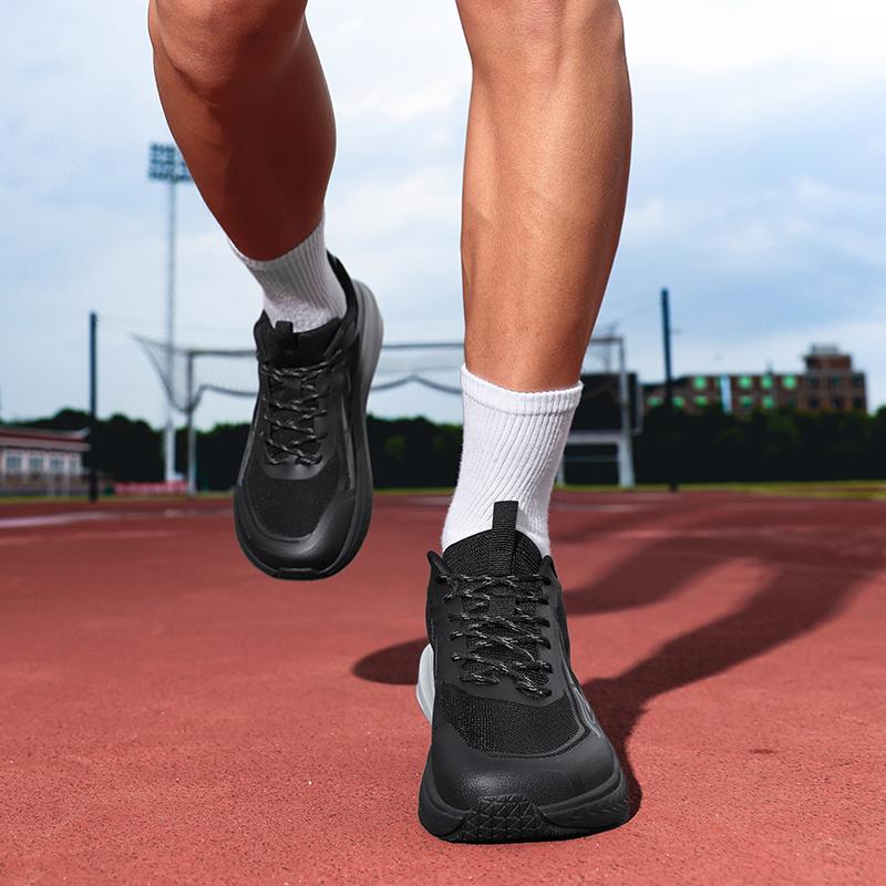 Men Big Size Wide Toe Box Shoes for Men Cushioned Well Extra Wide Width Shoes Non Slip Wide Lightweight Breathable Running Shoes