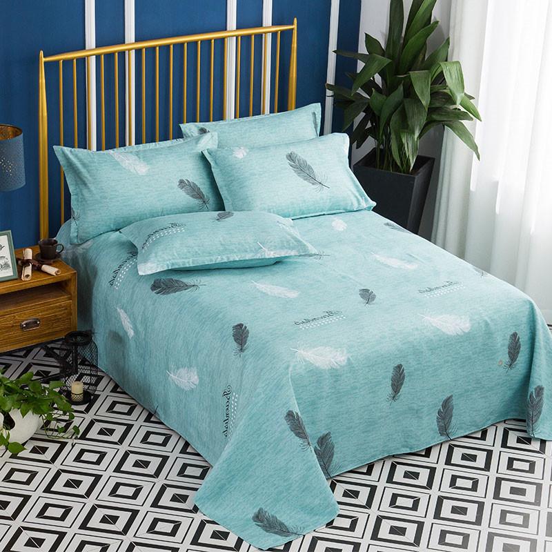 Cartoon Flannel Bed Sheet - Double or Single Size, Perfect for Dorms, In Stock