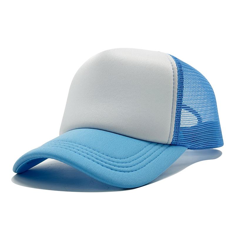 Wholesale High Quality Custom 3D Embroidery Sublimation Print 5-Panel Trucker Mesh Cap  Baseball Gorras Blank Foam Trucker Hat