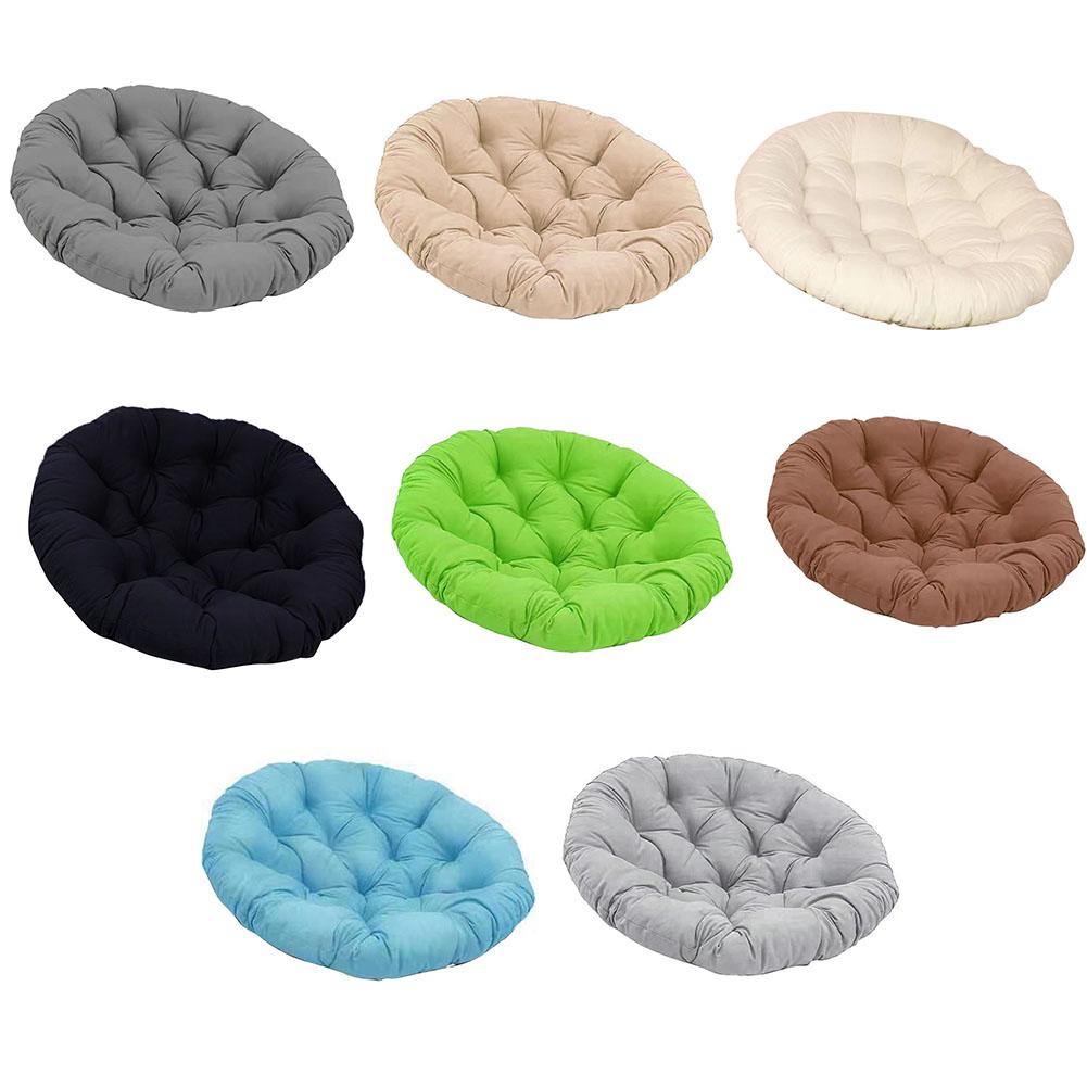 1pc Round Cushion Waterproof Chair Rocking Chair Hanging Basket Chair Papaya Chair Polyester Round Cushion Home Textile