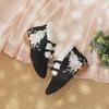 [Laurel Rabbit] Embroidered Hanfu Cloth Shoes - Elegant Ancient Style with Winter Velvet Lining