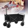 Foldable Wagon Cart with 8-Inch Wheels & Table Top for Camping and Shopping