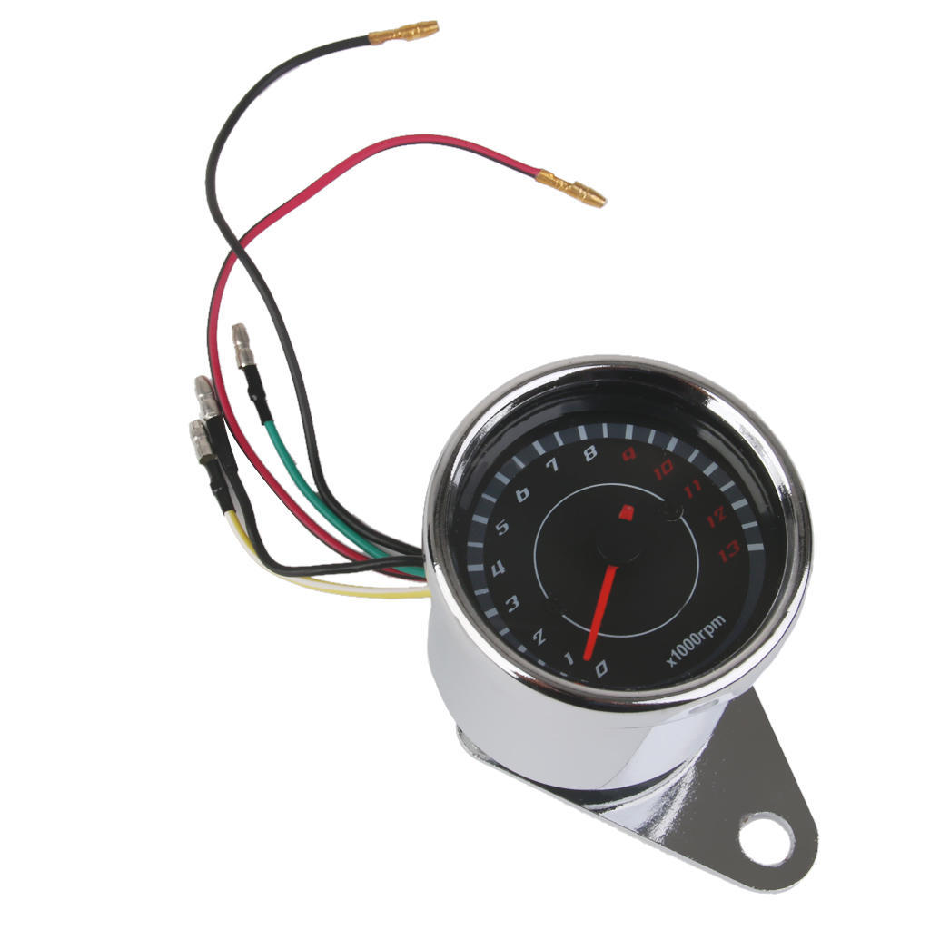 MagiDeal Motorcycle LED Tachometer Km//h Speedometer Odometer Gauge for Suzuki GN125