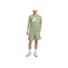 Nike Camiseta de Manga Curta com Gola Redonda e Logo do Alfabeto Masculina Tops Matcha FB9789-386
