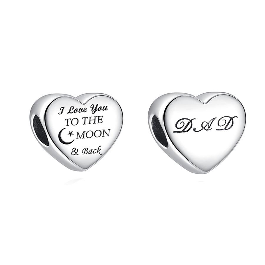 Copper Letter Family Beads Grandma Brother Son Pendant Women Dangle New Charm Fit Original Bracelet For Jewelry Gift