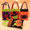 Versatile Seasonal Carry Bags Halloween Candy Bags Non-Woven Trick or Treat Tote with Handles Nonwoven Party Favor Cute Black Cat Pumpkin