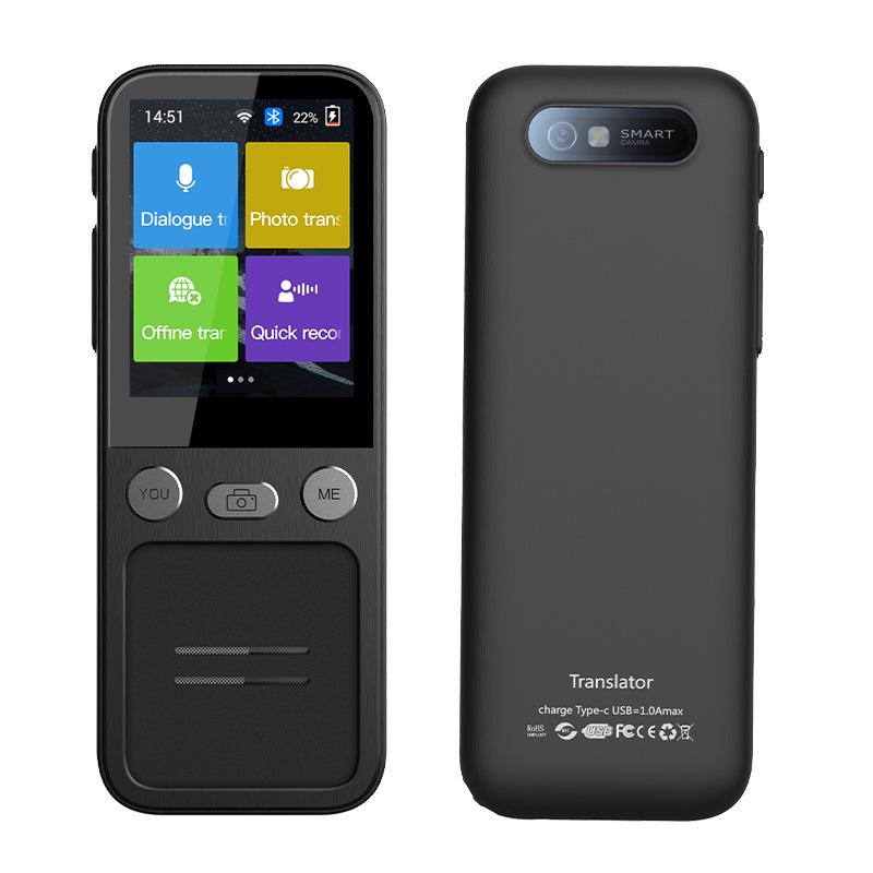 

T16 Smart AI Translator: Voice, Photo, and Recording Translation with WiFi чёрный