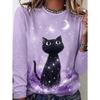 Women's Fashion Casual 3D Print Crew Neck Long Sleeve T-Shirt