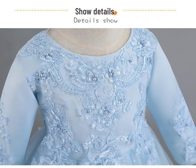 Girls' Spring Mesh Princess Dresses - Puffy Skirts & Formal Wedding Attire for Small To Medium Children