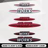 Dla Mini Cooper S F55 F56 F60 F53 F54 R55 R56 R60 R61 R58 F57 Cooper Works metalowa plakietka karoseria naklejka dekoracyjna części