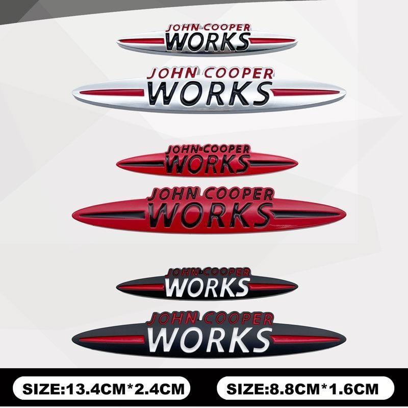 Dla Mini Cooper S F55 F56 F60 F53 F54 R55 R56 R60 R61 R58 F57 Cooper Works metalowa plakietka karoseria naklejka dekoracyjna części