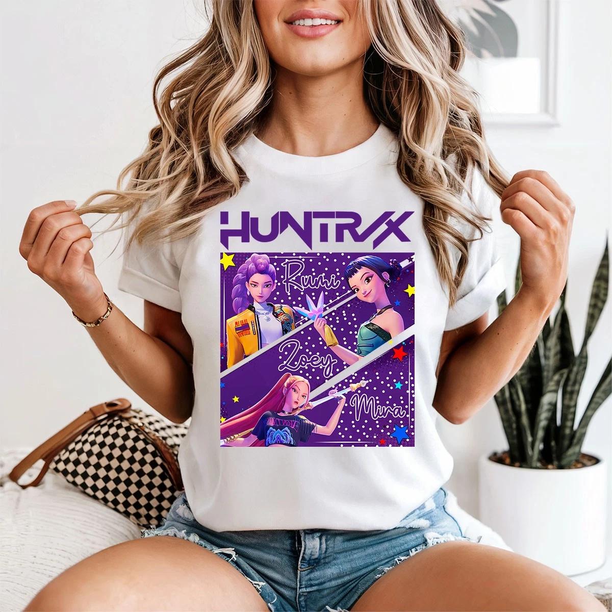 

American Vintage Kpop Demon Hunter T-Shirt Fantasy Pop Culture Action Women s T Summer New Men s and Women s Streetwear Shirts 4XL