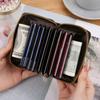 Classical Fashion Women Leather Wallet (9pcs Card Slots, 2pcs Cash Slots) Crocodile Skin Pattern Lightluxury Women Bag for Girl Student Lady