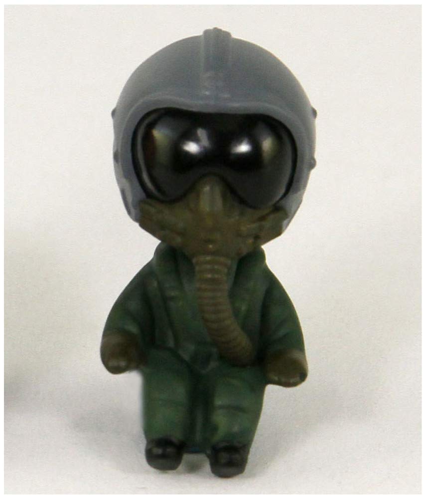 Pit Road Cupid Series Air Self-Defense Force Fighter F-35A with One Pilot Figure, Non-Scale Plastic Snap-On Model Kit LDP02