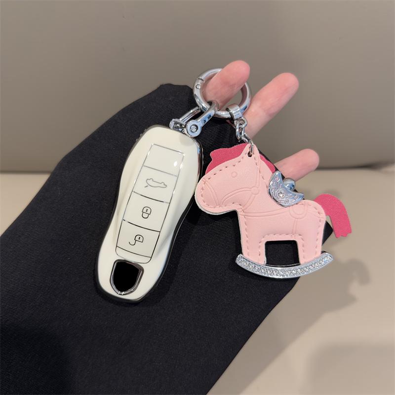 TPU car remote key cover protective case For Porsche 911 9YA 970 718 981 911 Panamera Spyder Carrera Macan Boxster Cayenne