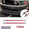 Adjustable Red Front Bumper Lip Splitter Strut Rod Tie Support Bars Rear Spoiler