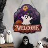 Halloween Wall Hanging Ghost Sign Door Hanging Party Bat Pumpkin D Welcome House Wall Decoration