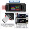 USB Tester Type-C Voltmeter Voltage Current Tester Power Meter Multimeter Ammeter Type C USB Charger Tester Color Display Capacity Voltage Current