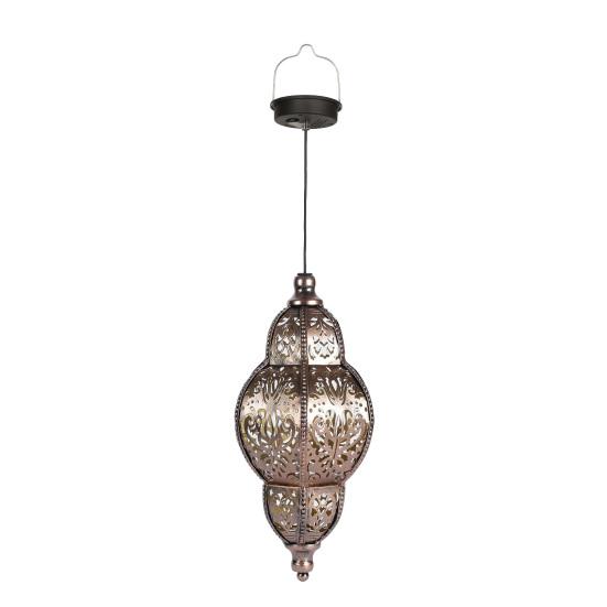 Solar Hanging Lights, Moroccan Style Waterproof Outdoor Lanterns, Solar Powered Garden Lighting for Yard Patio Decor