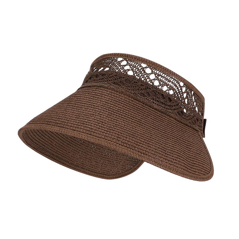 Summer Wide Brim Straw Hat With Sun Protection For Beach Vacation And Relaxation