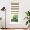 VidaXL Store Zebra Brown Sand Fabric Width 75.9 Cm Polyester, Zebra Roller Blind, Zebra Blind for Window, Blind 4014595