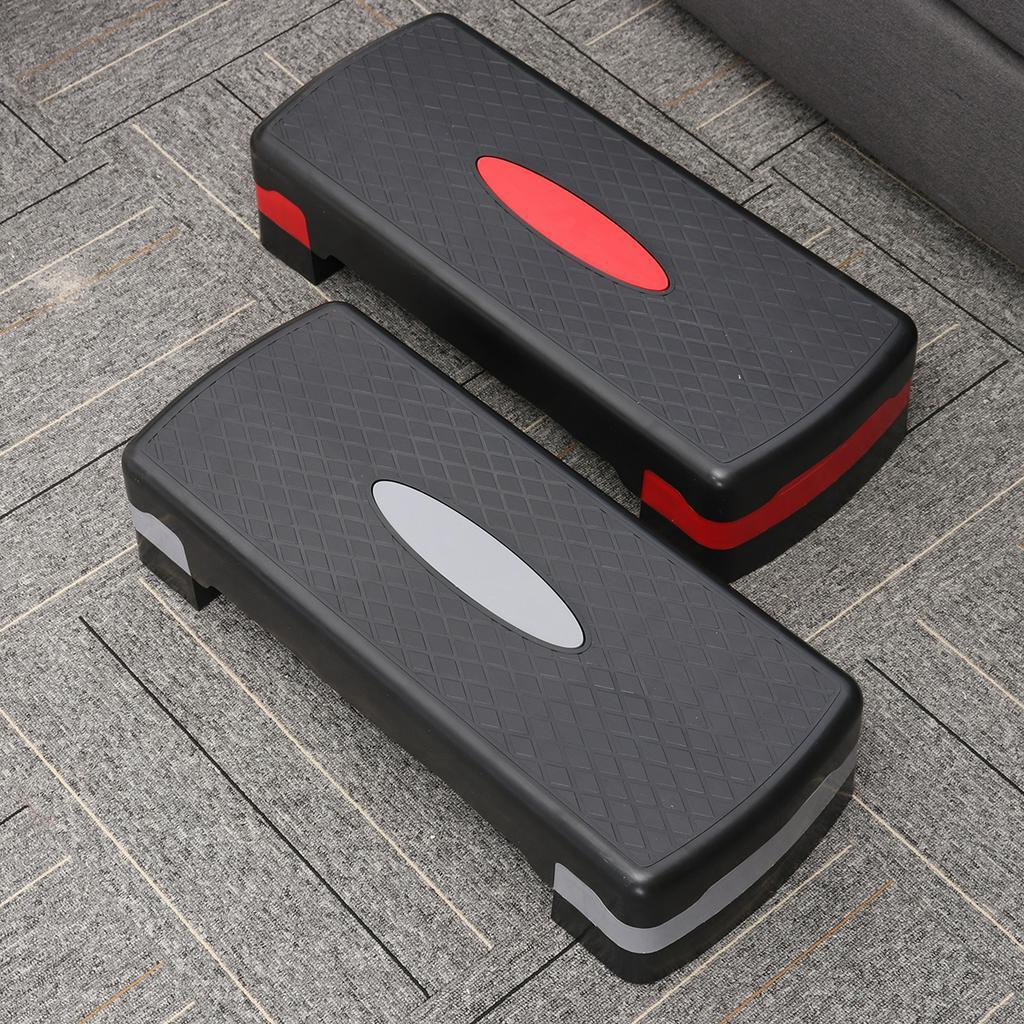 4/6in Adjustable Fitness Aerobic Step Non-slip Cardio Yoga Pedal Stepper Gym Workout Exercise Fitness Aerobic Step Equipment 100KG