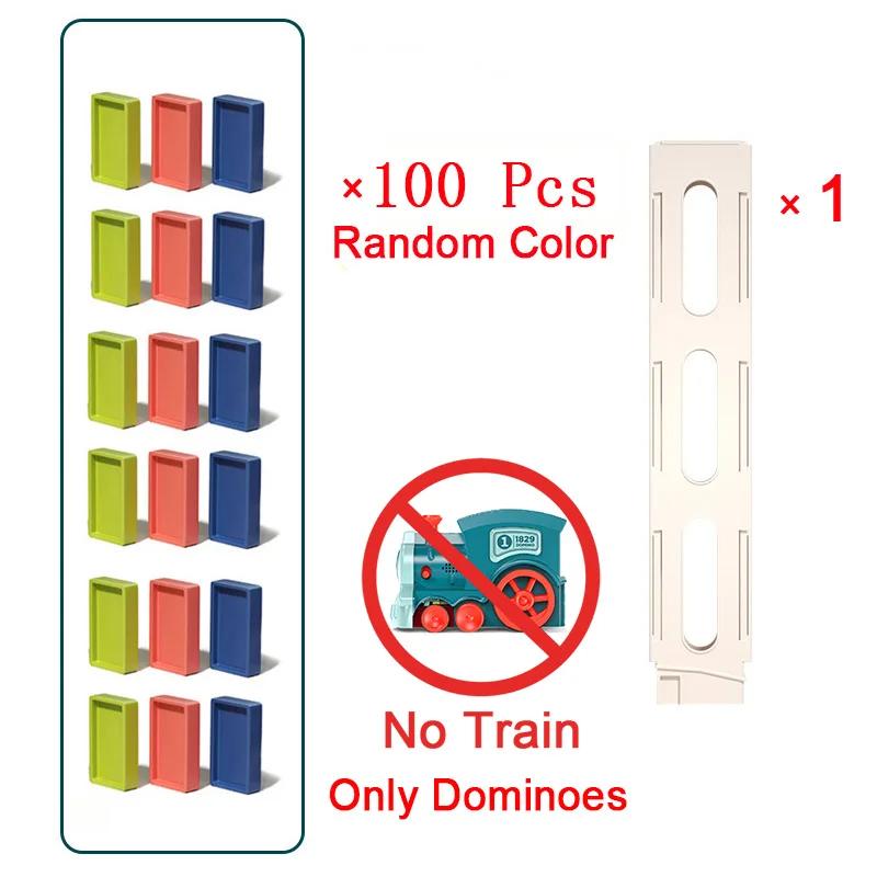 

Kids Automatic Laying Domino Train Electric Car Dominoes Set Brick Blocks Kits Games Educational Toys Kids Diy Plaything Young Boys Present