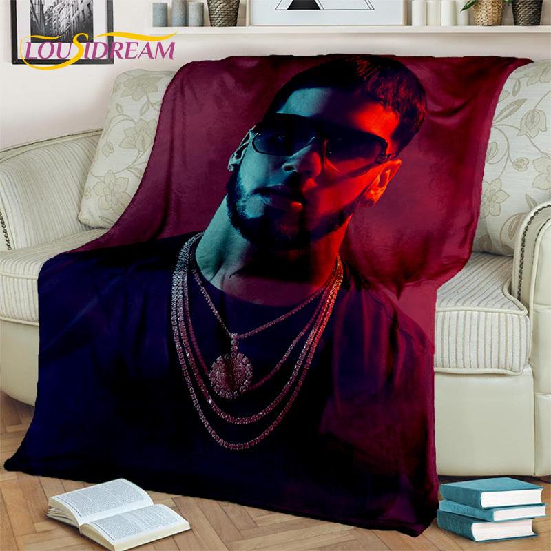 Hip Hopo dainininkas Free Anuel AA reperis pledas, minkštas plonas pledas namams, miegamajam, lovai, sofai, iškylai, kelionėms, biurui, vaikams
