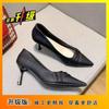Internet Celebrities Popular Light and Comfortable Work High Heels 2025 New Pointed French Shallow Mouth Temperament Fashion Shoes
