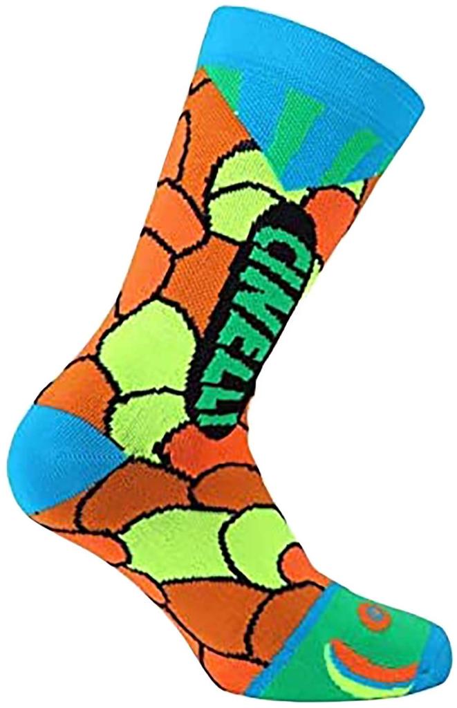 Cinelli POSEIDON ANA BENAROYA Socks in Azzurro/Yellow/Green
