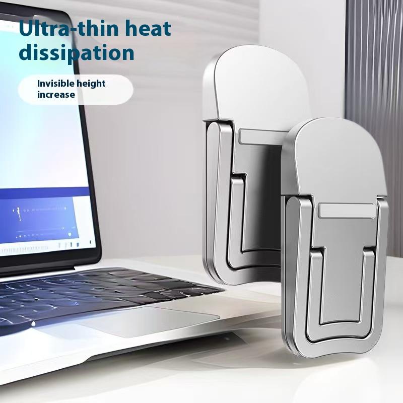 2Pcs/Set Portable Pc Foldable Laptop Stand Notebook Support Holder Adjustable Riser Cooling Bracket Universal For Laptop Tablet
