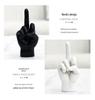 Middle Finger Sculpture: Unique Resin Decor for Home or Bedroom