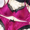French Thin Cup Lingerie Set Sexy Lace Push Up Bra Fashion Women Silk Fabric Underwear High Quality Intimates Bras and Panties