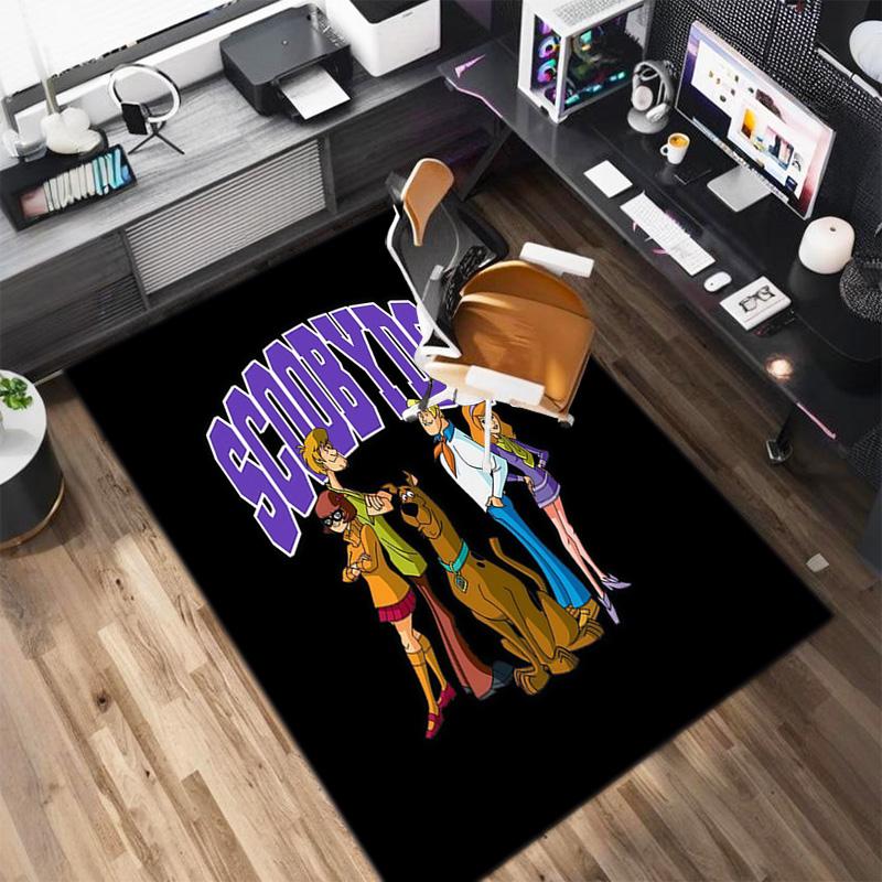 Halloween cartoon comedy adventure movie Scooby-Doo carpet is suitable for living room and bedroom doormats office balcony decorative carpet V3