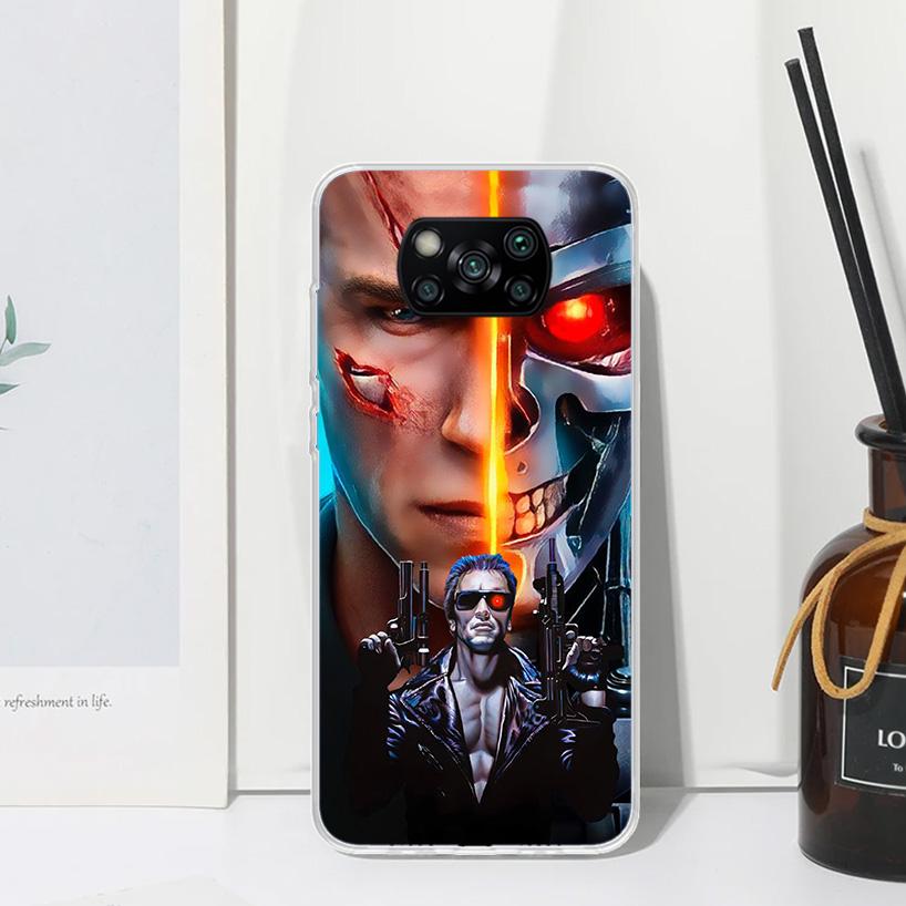 Arnold Schwarzenegger Terminator Phone Case For Xiaomi Poco X7 X6 X5 M7 M8 Pro F7 Ultra Redmi 15C 15 13C 13 12C 12 10 10C 10A Ar