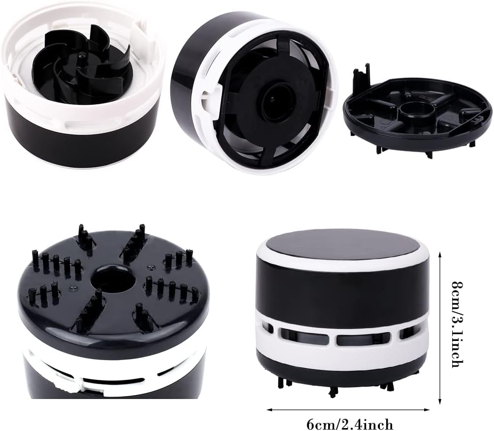 Mini Crumb Vacuum Cleaner Portable Desktop Sweeper Handheld Cordless Multi-purpose Cleaning for Home, Office, Car, Pet Hair (battery Not Included)