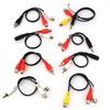 3 Pole 4 Pole 3.5mm Male Female Stereo To 2 RCA Male Female To Cable 2RCA Male Female Stereo Extend Audio Video Red White Cord