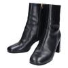MIUMIU 5T024E Leder-Ankle-Boots mit seitlichem Reißverschluss Schuhe 35 schwarzGebraucht