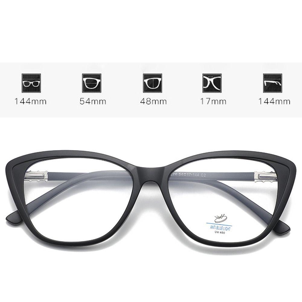 Men Women TR90 Anti-blue Light Glasses Vision Care Luxury Brand Designer Spectacles Eyewear Cat Eye Eyeglasses