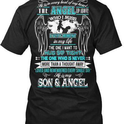 He Is My Son And Angel In Every Beat Of Heart The Up T Shirt Made USA S 5XL