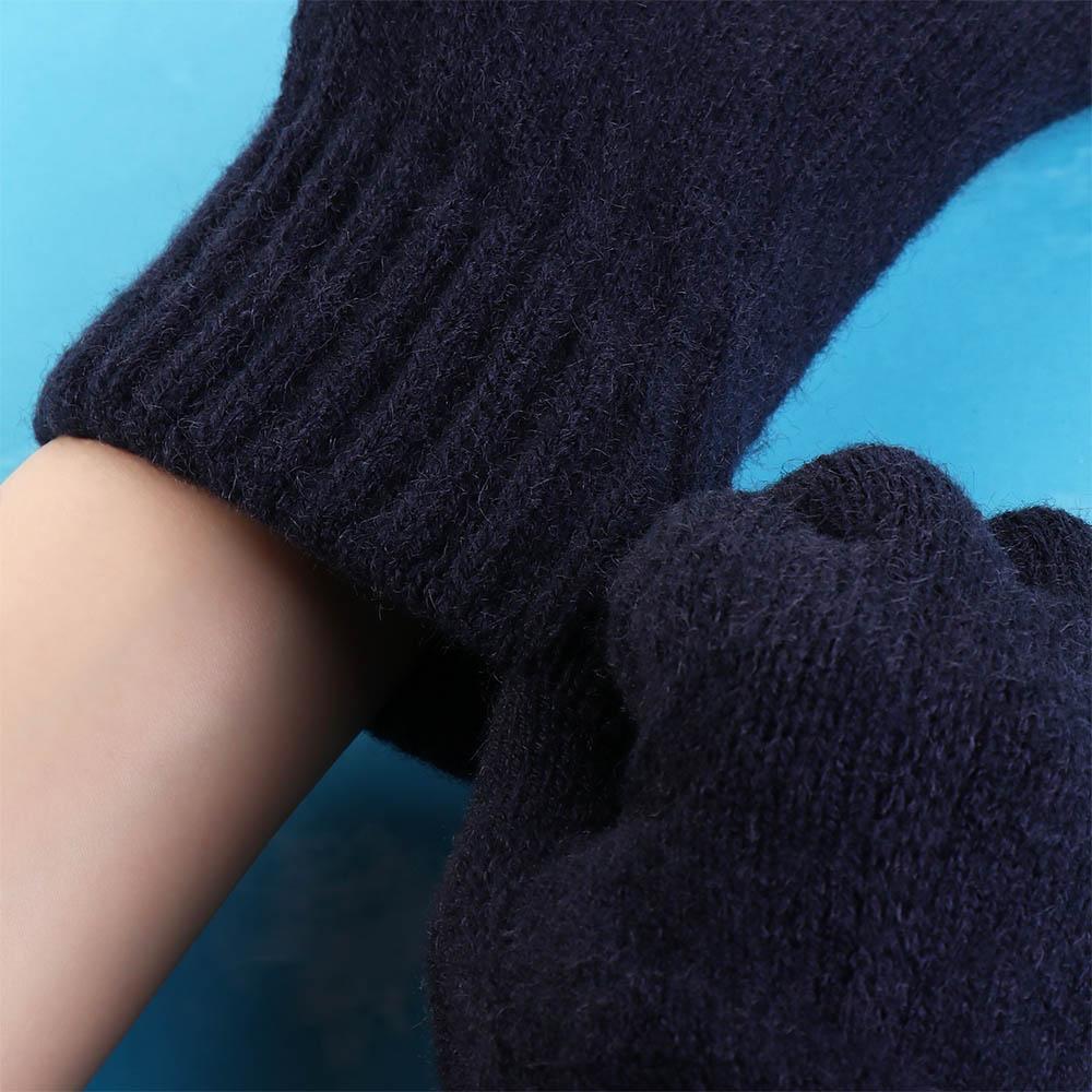 Wool Men Knitted Gloves Touchscreen Full Finger Gloves Nonslip Knitted Woolen Gloves  Winter