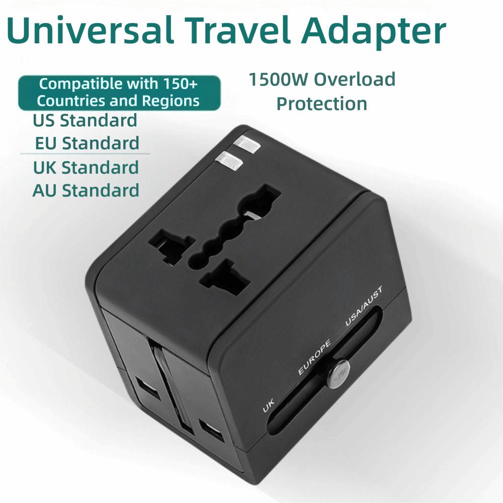 Universal Euro Travel Adapter All-in-One Power Electric Socket New US EU UK AU Plugs