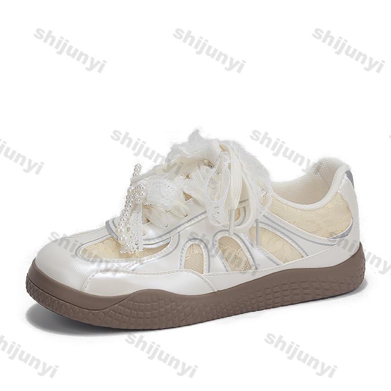 Fashion Women's Vulcanized Shoes 2025 Summer Round Toe Fashion Bow-knot Non Slip Flats Lightweight Comfortable Breathable Casual Shoes