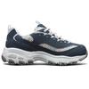 Skechers DLites 1.0 Mesh Pelle Sintetica Classiche Sportive Basse Lifestyle Scarpe Casual Donna sneaker Blu Bianco 13144-NVW