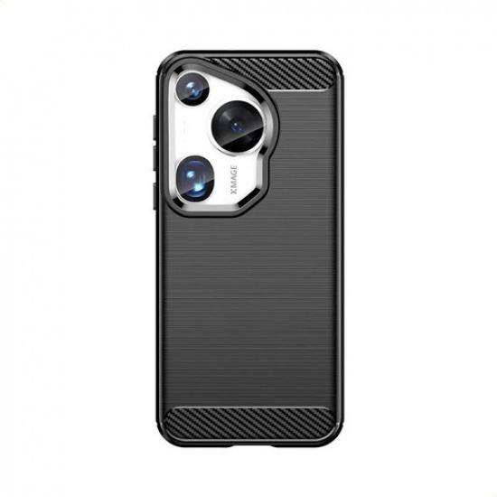 

Phone Case For Huawei Pura 70 Ultra ,flexible Tpu Fiber Protective Cover For Huawei Pura 70 Ultra чёрный
