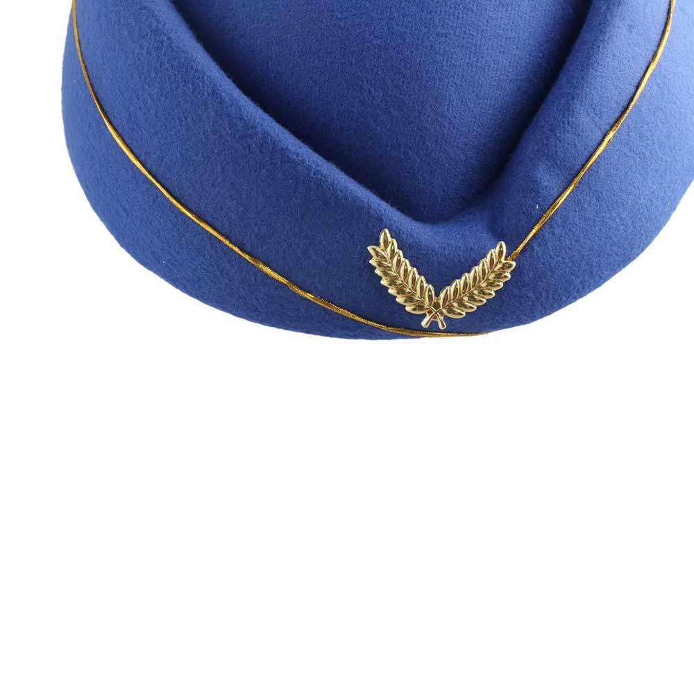 Etiquette Cap Felt Beanie Hats Air Hostesses Hats Airline Uniform Caps Stewardess Berets Hat