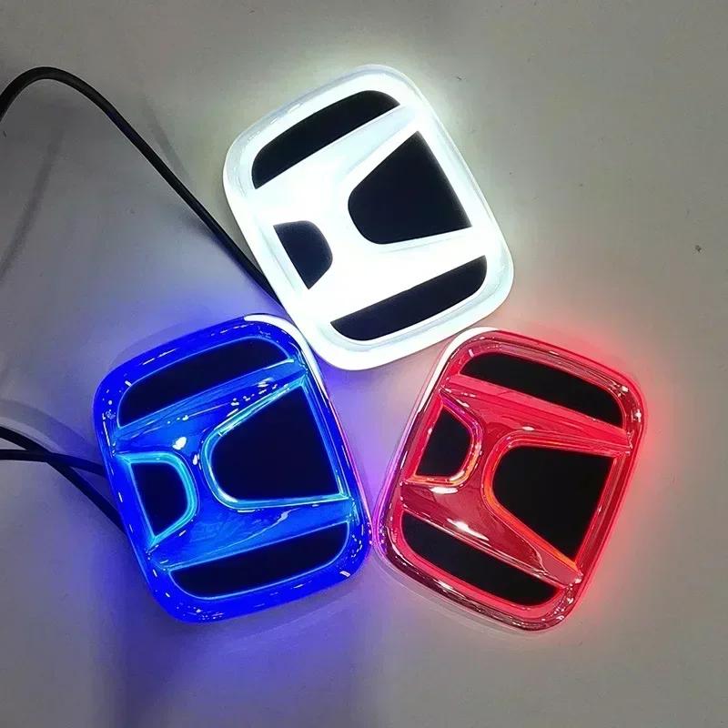 Car Front Grille LED Rear Trunk Emblem Light Badge Sticker for Honda Accord Odyssey CRV Jazz Civic CITY Crosstour Inspire Pilot