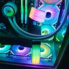 RGB Silicone Silver-Plated Extension Cable for Motherboards - 24p, 6+2p Neon Rainbow Luminous Wire